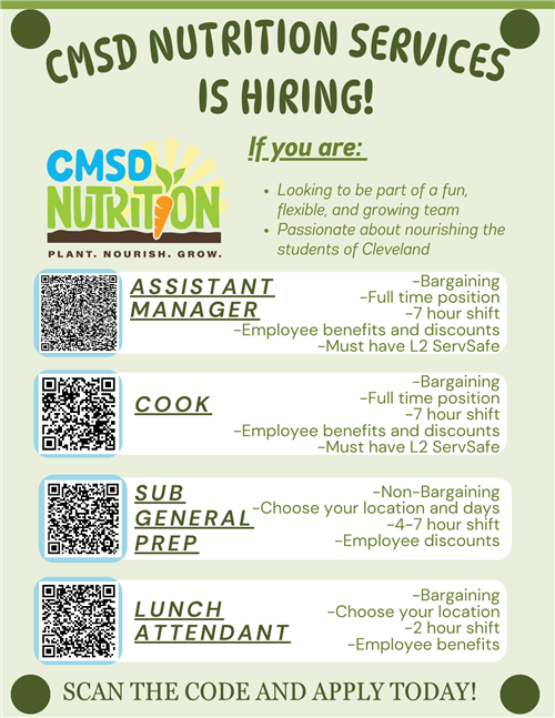 Scan the code and apply today!